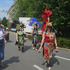 Percussie-act tijdens een straatevenement