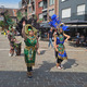 Percussie-act tijdens een straatevenement